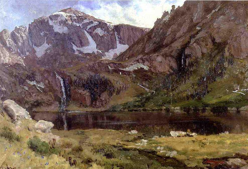 Albert Bierstadt Mountain Lake oil painting image